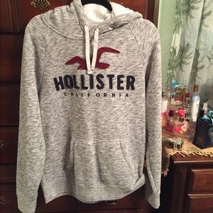Hollister hoodie grey✨